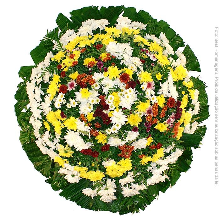 Coroa de flores cajamar